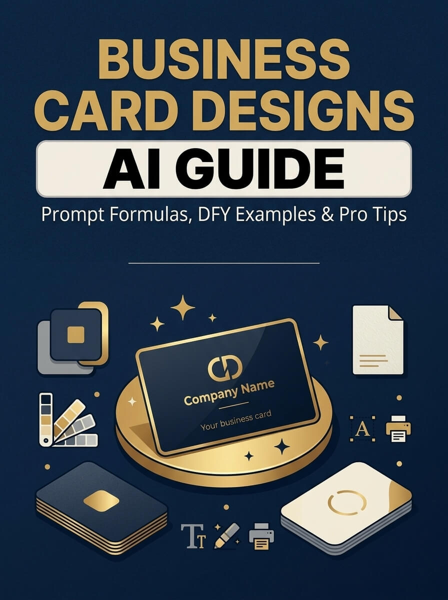 Business Card Designs AI Guide cover