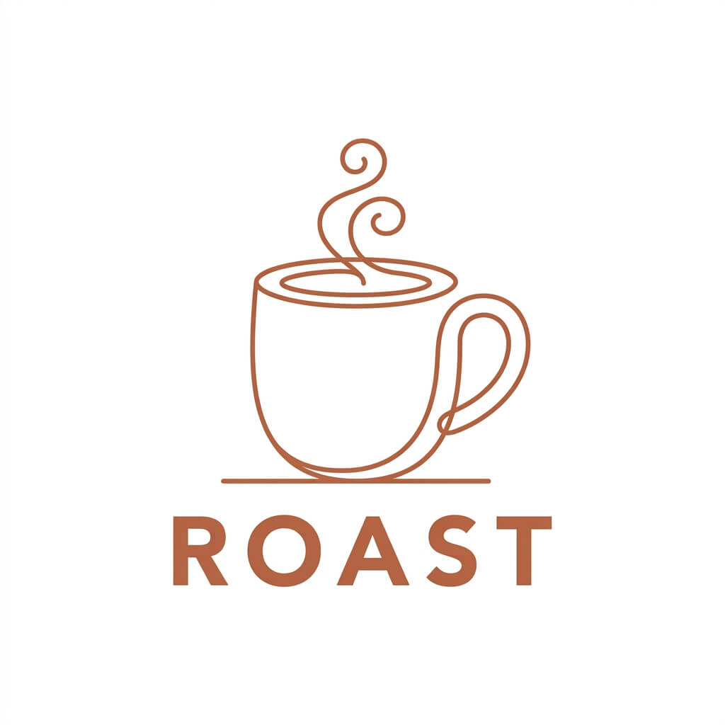 AI-generated coffee cup logo example