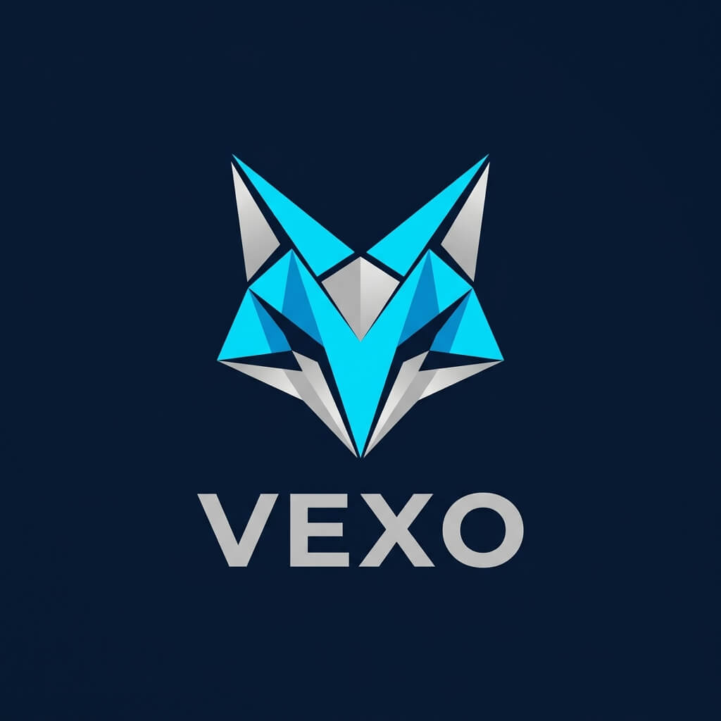 AI-generated geometric fox logo example