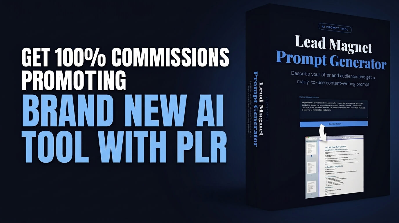 Get 100% Commissions Promoting Brand New AI Tool with PLR